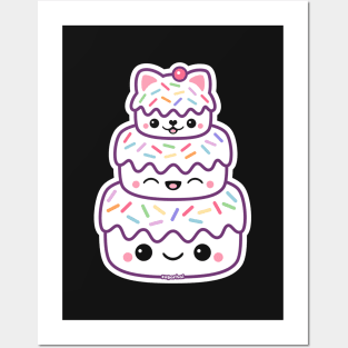 Kitty Cat Cake Posters and Art